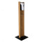 Picture of free standing unit with dispenser, light oak.