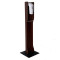 Picture of elegant free standing unit with dispenser, mahogany.