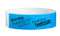 Picture of the blue, Thursday Tamper-Resistant  Tyvek® Wrist Band w/ Serial Numbering.