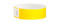 Picture of a yellow,  3/4" wide Tamper-Resistant Tyvek® Wrist Band w/ Serial Numbering.