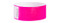 Picture of a pink, 1" wide Tamper-Resistant Tyvek® Wrist Band w/ Serial Numbering.