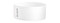 Picture of a white, 1" wide Tamper-Resistant Tyvek® Wrist Band w/ Serial Numbering.