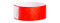 Picture of a red 1" wide Tamper-Resistant Tyvek® Wrist Band w/ Serial Numbering.