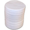 Photograph of glass fiber pads (discs) filters for use with Ohaus MB series of moisture analyzers.