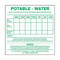 A picture of Potable Water Cooler Label.