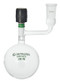 A photograph of a af-0522 storage flask w/ standard taper joint and chem-cap® valve.