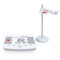 Photograph of an Ohaus AB23EC Benchtop meter and stand alone electrode holder.  (Item AB23EC-B).