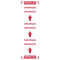 Diagram of layout of all pieces of crosswalk kit.