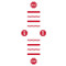 Diagram of layout of all pieces of crosswalk kit.