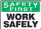 A drawing of the sign as described in the product description.