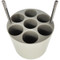 Photograph of a 7 x 50ml, D29mm RB rack for Ohaus 4 x 1000ml ID Swing Rotor.