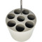 Photograph of an 8 x 30ml, D26mm RB rack for Ohaus 4 x 1000ml ID Swing Rotor.