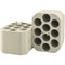 Photograph of a pair of  10 x 50ml, D29mm FA racks for Ohaus 4 x 1000ml ID Swing Rotor.