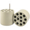 Photograph of a pair of  12 x 15ml, D17mm FA racks for Ohaus 4 x 1000ml ID Swing Rotor.