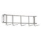 A photograph of a 06082 Stainless Steel 17" 5-hook rack without tools. It is 17"L x 3"W x 3"H.