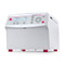 A photograph of an Ohaus Frontier™ FC5706P Multi-Function Centrifuge, bottom view, lid closed.