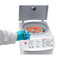 A photograph of an Ohaus Frontier™ FC5706P Multi-Function Centrifuge, with angle rotor 30130877 installed and loaded with 15 mL RB tubes.