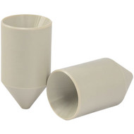 Photograph of two Centrifuge 1 x 25 ml FA Adapters, 30 mm Diameter.