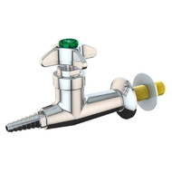 A photograph of the L4800F-225WSA Wall-Mounted Laboratory Water Valve with the mounting shank.