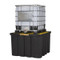 A photograph of an IBC Indoor Pallet supporting an IBC (not included).
