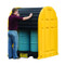 Photograph of a 2-Drum DrumShed, doors being closed, containing 2 drums (not included).  