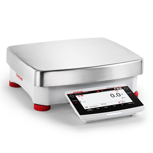 Photograph of Ohaus Explorer Plus® High Capacity NTEP Balance, right facing.