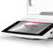 Photograph of Ohaus Explorer-EXR® Semi-Micro Balance user terminal, left facing. Photograph of Ohaus Explorer-EXR® Semi-Micro Balance user terminal, left facing.