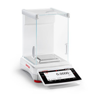 Photograph of Ohaus Explorer-EXR® Analytical NTEP Balance, right facing.