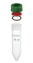 A photograph of a mw-54 conical reaction vial, thin-wall, minum-ware®.