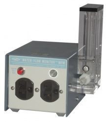 A photograph of a 20902 water-flow monitor™ sensor with two outlets, 1500 w, 120 v.