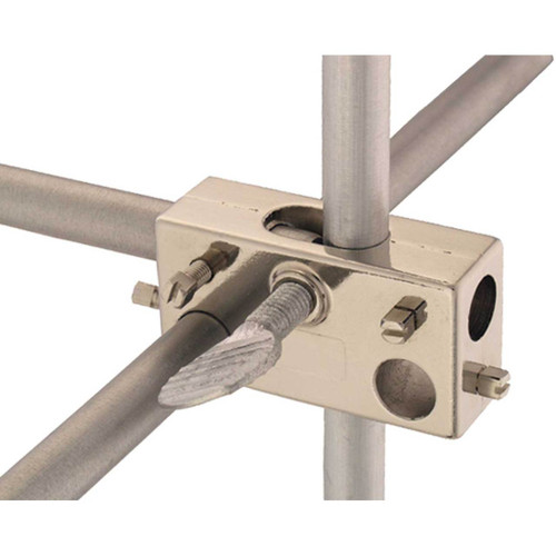 Photograph of Multi-Rod Connector in use (rods not included).