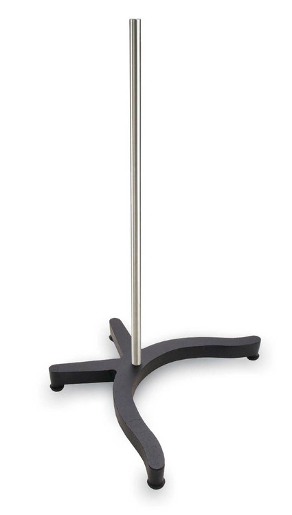 Photograph of heavy duty laboratory support stand with rod.