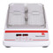 Picture of Ohaus Digital Light Duty Microplate Orbital Shaker, front facing, with 4 well-plates (not included).