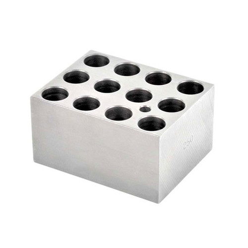 Photograph of 15 mL Conical-Bottom Centrifuge Tube Blocks for Ohaus Dry Block Heaters and Ohaus Incubating/Cooling Orbital Shaker.