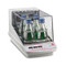 Photograph of 16 kg capacity Ohaus Incubating Heavy Duty Orbital Shaker, right facing, lid closed, loaded Erlenmeyer flasks.  Clamps and flasks sold separately.