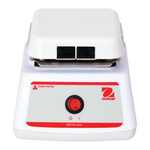Photograph of Ohaus Mini Fixed Temperature Hotplate, front facing.