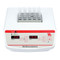 Photograph of Ohaus Analog 1 Block Dry Block Heater, front facing, holding optional block and vials (sold separately).