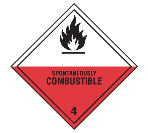 4 X 4 Flammable Gas D O T 500 Per Roll Class 2 Hazard Labels