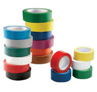 A photograph of a multiple rolls of 06404 aisle marking conformable tapes in different colors and sizes.