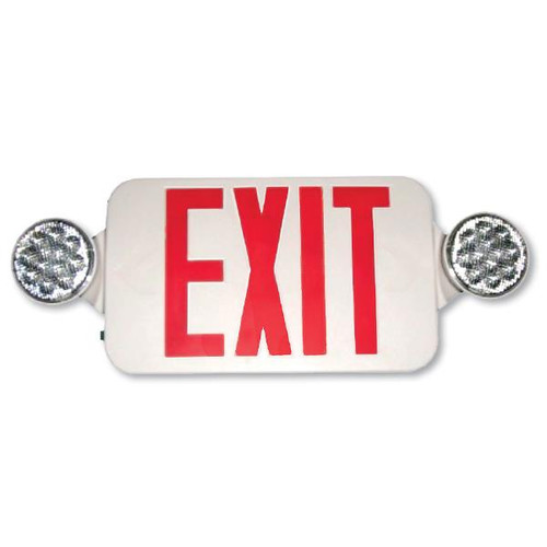 Picture of the Brooks Combination Micro LED Exit Sign and Emergency Light.