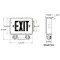 Engineering drawing of the Survive-All SVX Series Combo LED Exit Sign/Emergency Light