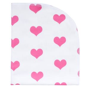Organic Blanket - hearts (2 colors)