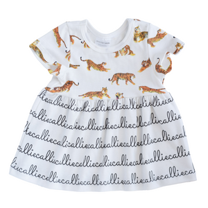 Personalized Sleeved Dress - tigers