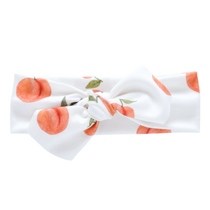 Organic Knotted Headwrap - peaches