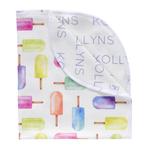 Personalized Double-Sided Organic Blanket - popsicles