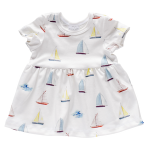 Sleeved Dresses - sailboats 