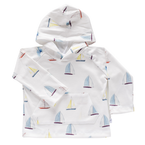 Pocket Hoodie - sailboats