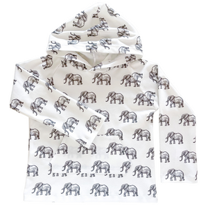 Pocket Hoodie - elephants
