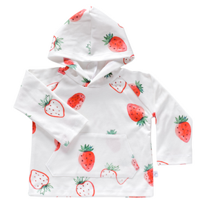 Pocket Hoodie - strawberries