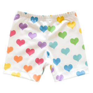 Shorts - rainbow hearts